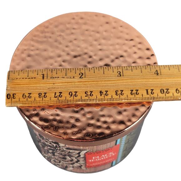 Bath & Body Works Black Teakwood 14.5 oz 3-Wick Scented Candle Limited Edition - Picture 8 of 10